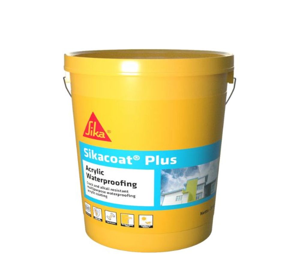 Màng chống thấm đàn hồi đa năng gốc acrylic SikaCoat Plus