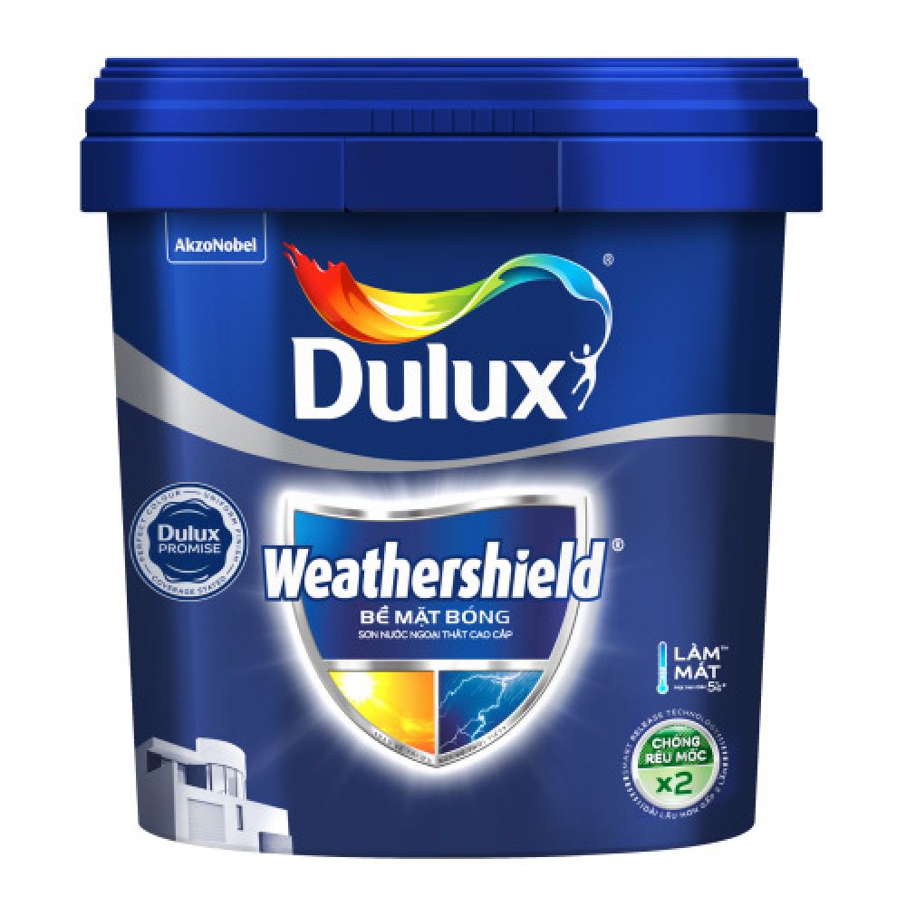 Sơn nước ngoại thất cao cấp Dulux Weathershield Bề mặt bóng DULUX-BJ9