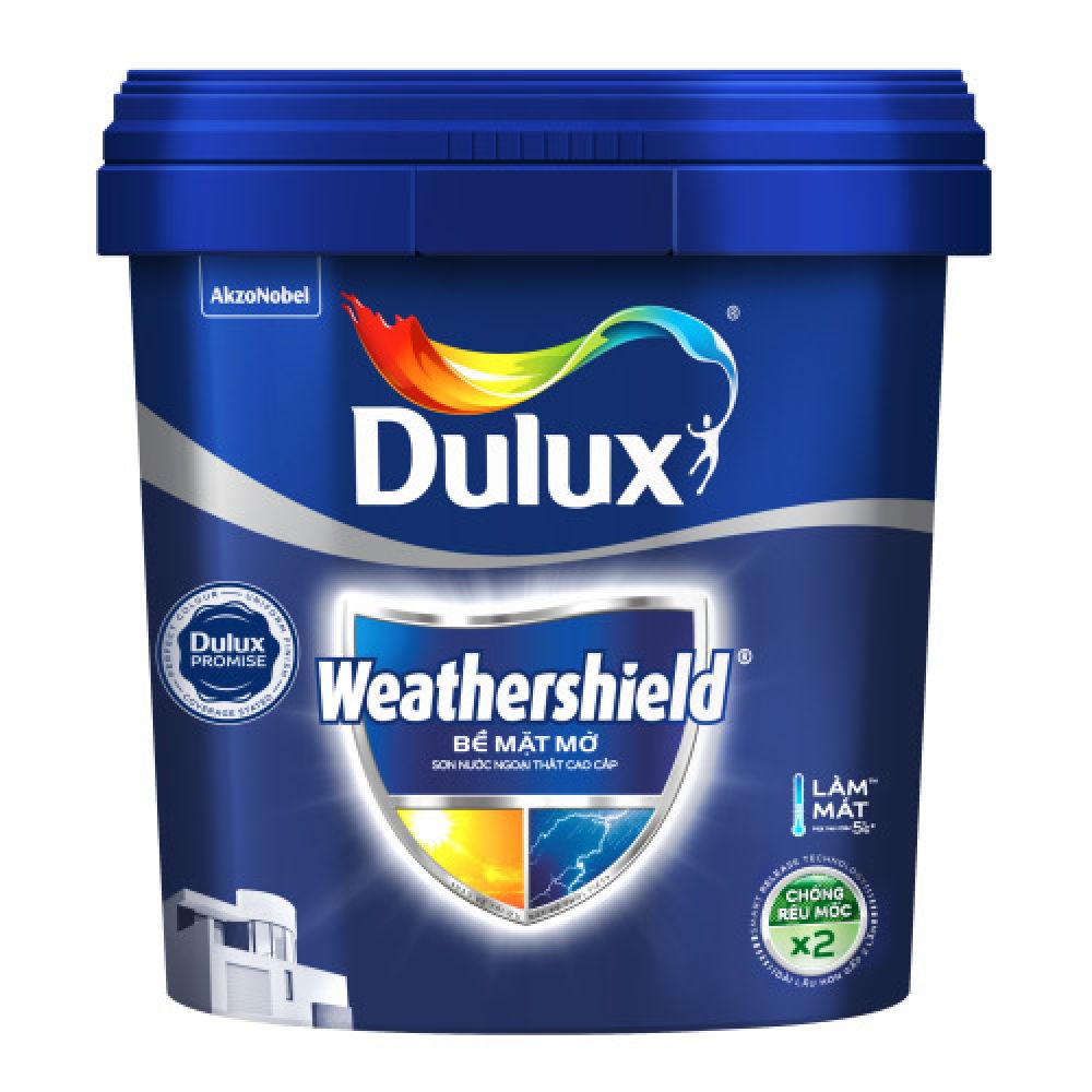 Sơn nước ngoại thất cao cấp Dulux Weathershield Bề mặt mờ DULUX-BJ8