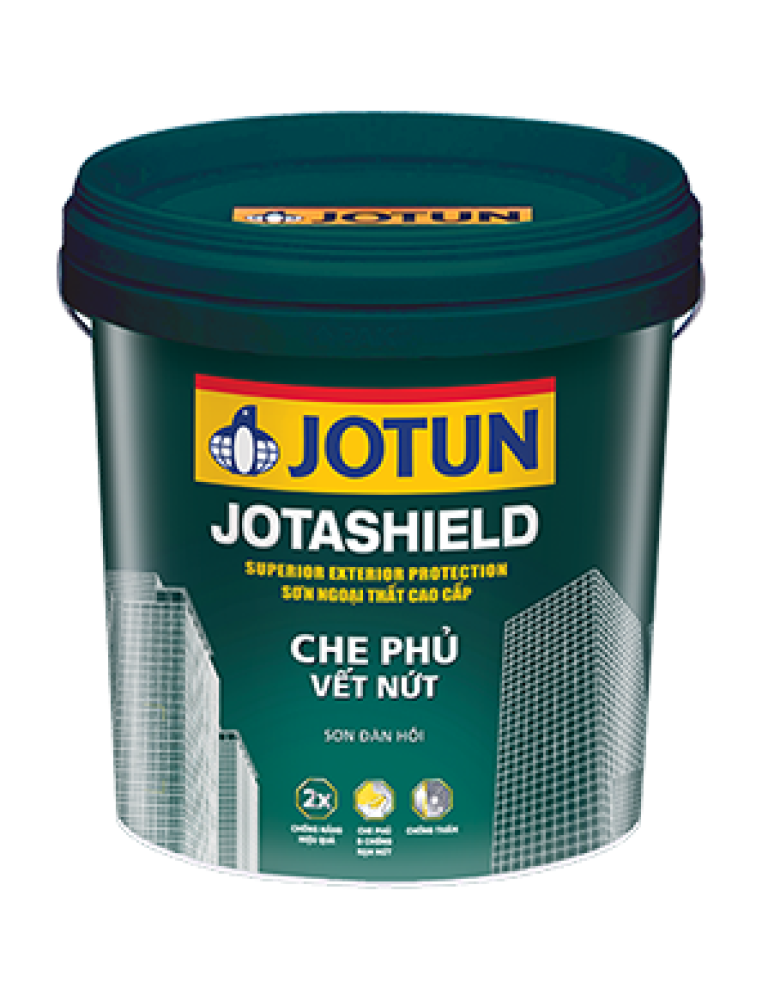 Sơn nước ngoại thất Jotun Jotashield che phủ vết nứt