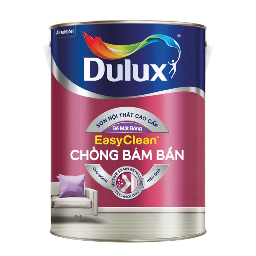 Sơn nước nội thất cao cấp Dulux Easyclean Chống Bám Bẩn Bề mặt bóng DULUX-Z966B