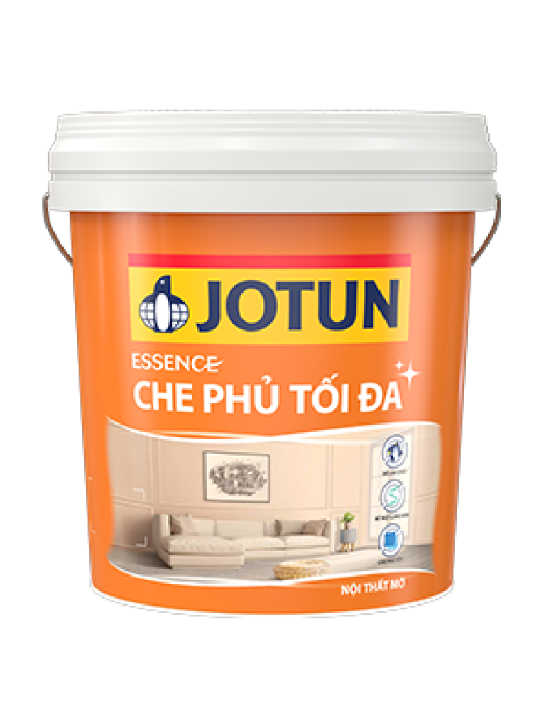 Sơn nước nội thất Jotun Essence che phủ tối đa mờ