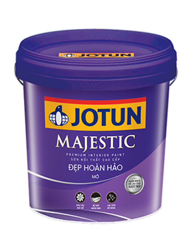 Sơn nước nội thất Jotun Majestic đẹp hoàn hảo mờ