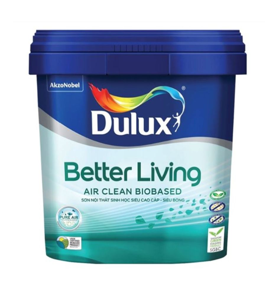 Sơn nước nội thất sinh học siêu cao cấp Dulux Better Living Air Clean Siêu bóng DULUX-C896B